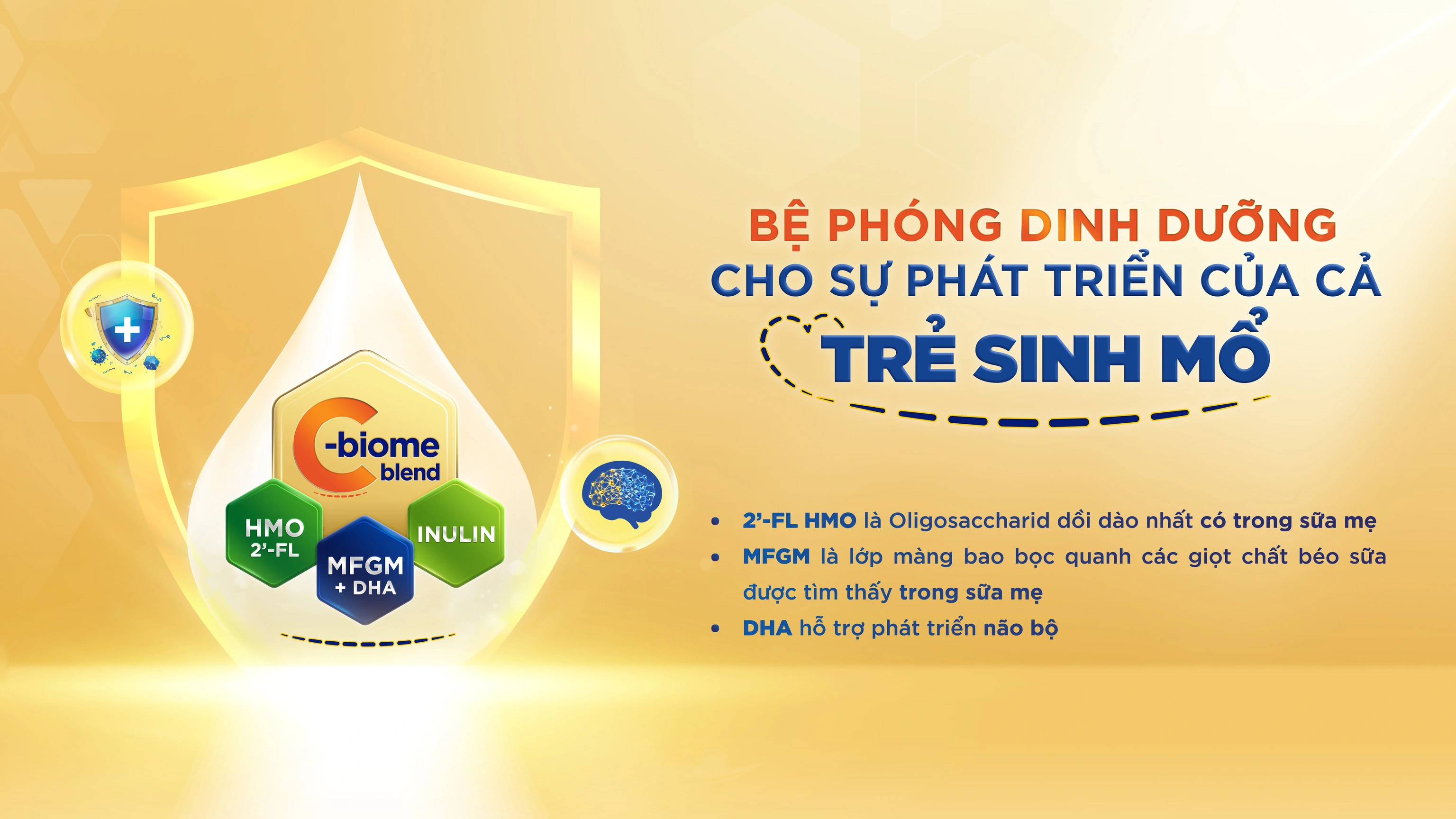 Hệ dưỡng chất C-biome c&oacute; trong sữa Enfagrow A+ NeuroPro C-Sec